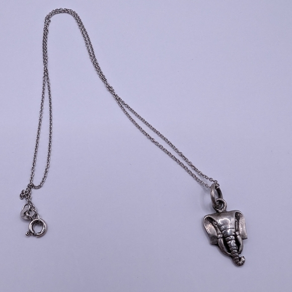Silver Elephant Necklace - Picture 4 of 6